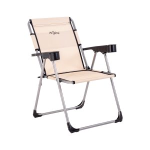 ARGEUS Katlanabilir Piknik ve Kamp Sandalyesi - Bardaklıklı - Rock - Turuncu- 140KG Taşıma