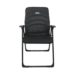 GRAY WOLF Kamp Sandalyesi Quatro Kollu Petli Siyah