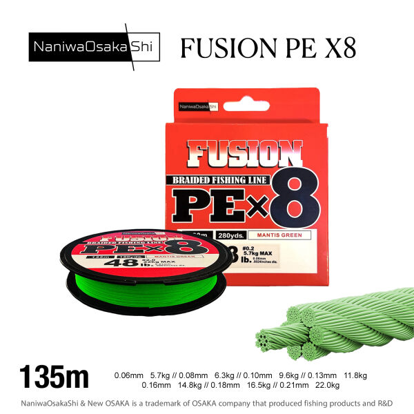 NANIWAOSAKASHI FUSION 8X 135MT İPEK İP