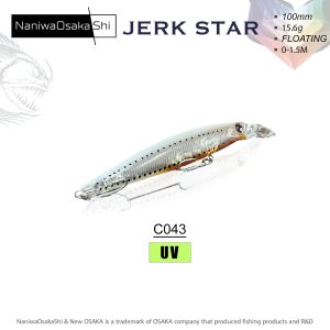 NANIWAOSAKASHI JERKSTAR 100MM 15.6G COLOR:C043 SAHTE BALIK