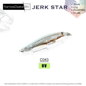 NANIWAOSAKASHI JERKSTAR 50MM 2,5G COLOR:C043 SAHTE BALIK