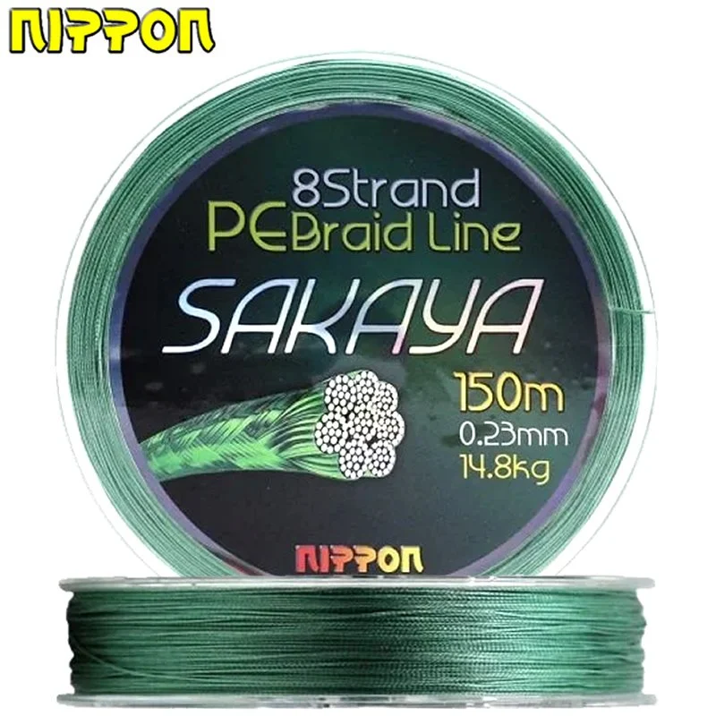 Sakaya 150 Mt İp Misina 8X D.Green