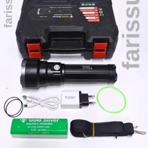 Gold Silver GS-14500 8000 Lümen LED Şarjlı El Feneri