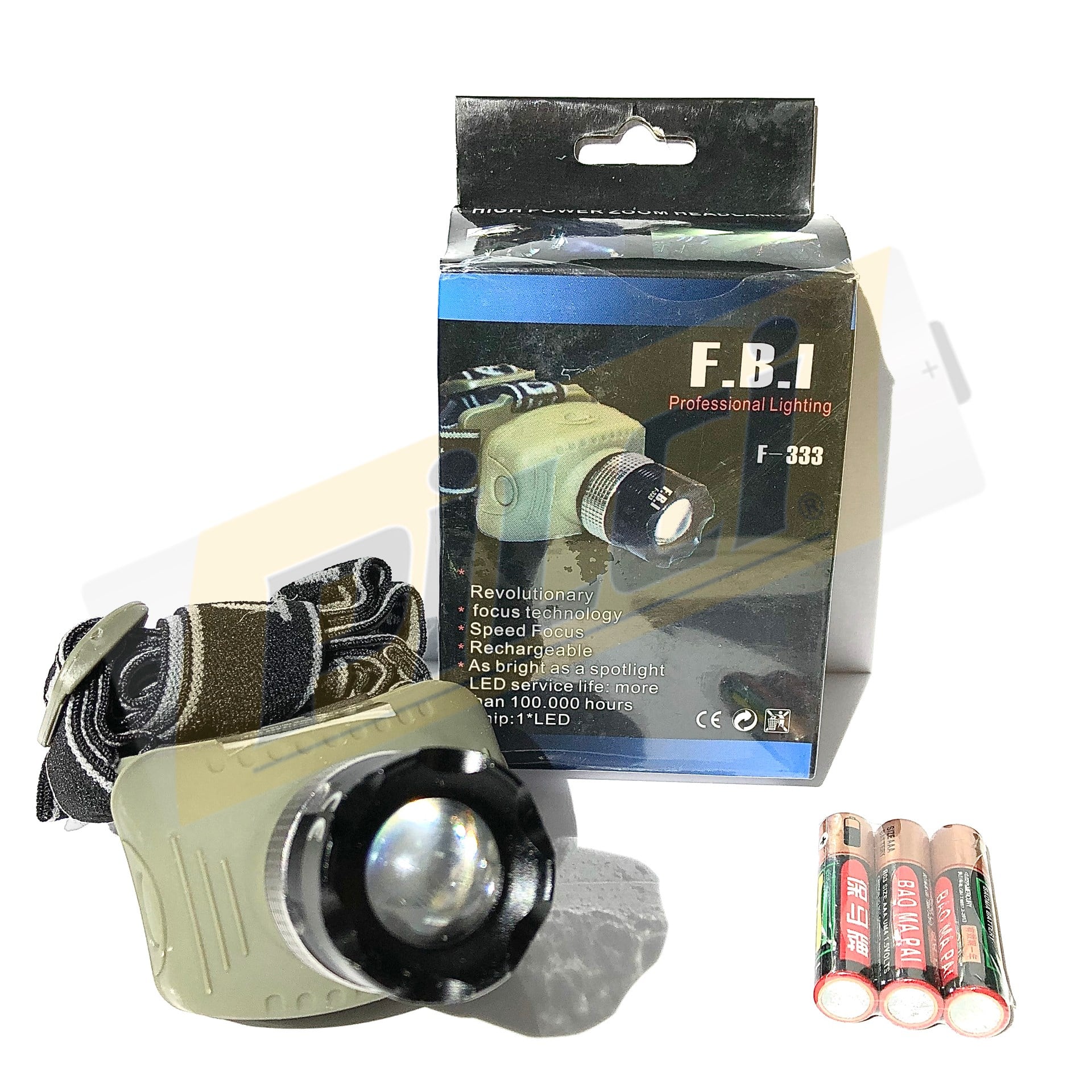 FBI F 333 PİLLİ KAFA FENERİ