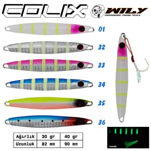 Wily Colix Jig 40 gr 90MM RENK 01