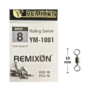Remixon YM-1001 Rolling Swivel Fırdöndü (SİZE:8 KG:19 PCS:10)