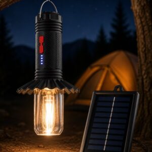GOLD SİLVER GS-500 Solar Güneş Enerjili LED Kamp Lambası