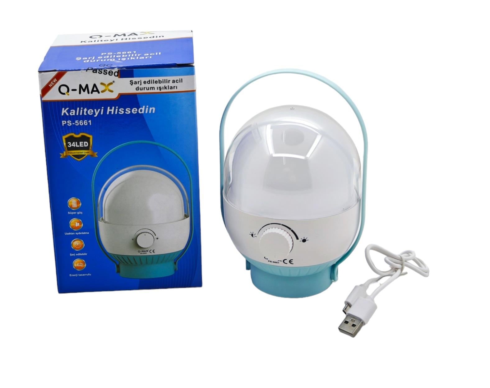 Ps-5661 Q-Max 40 Led Şarjlı Fener